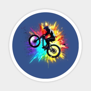 Bike Color Explosion Magnet